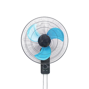 Ventilador de pared eléctrico de color negro de 18 pulgadas con fuerte viento para el verano