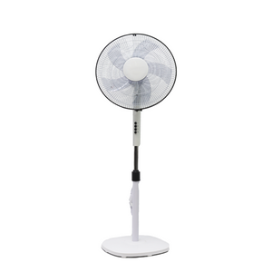 Fan fina del soporte del cuerpo del mercado de Corea del color blanco y negro de 16 pulgadas