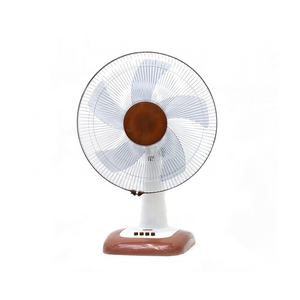 Ventilador de la mesa del escritorio portátil del escritorio portátil de la base del castaño de la base del castaño de 16 pulgadas