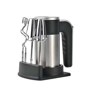 Batidora de mano eléctrica doméstica con motor de cobre puro, 5 velocidades y bandeja base
