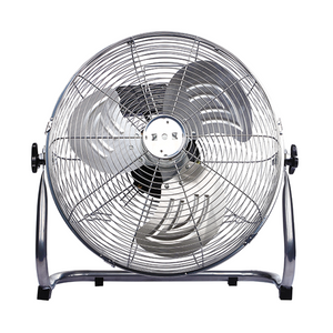 Fan industrial del piso de las parrillas electrochapadas del diseño moderno de 16 pulgadas